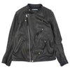 NEIGHBORHOOD ネイバーフッド 21AW 212SZNH-JKM01 FLATBUSH / CL-JKT カウレザー スタンドカラー ダブル ライダース ジャケット ブラック系 4【中古】