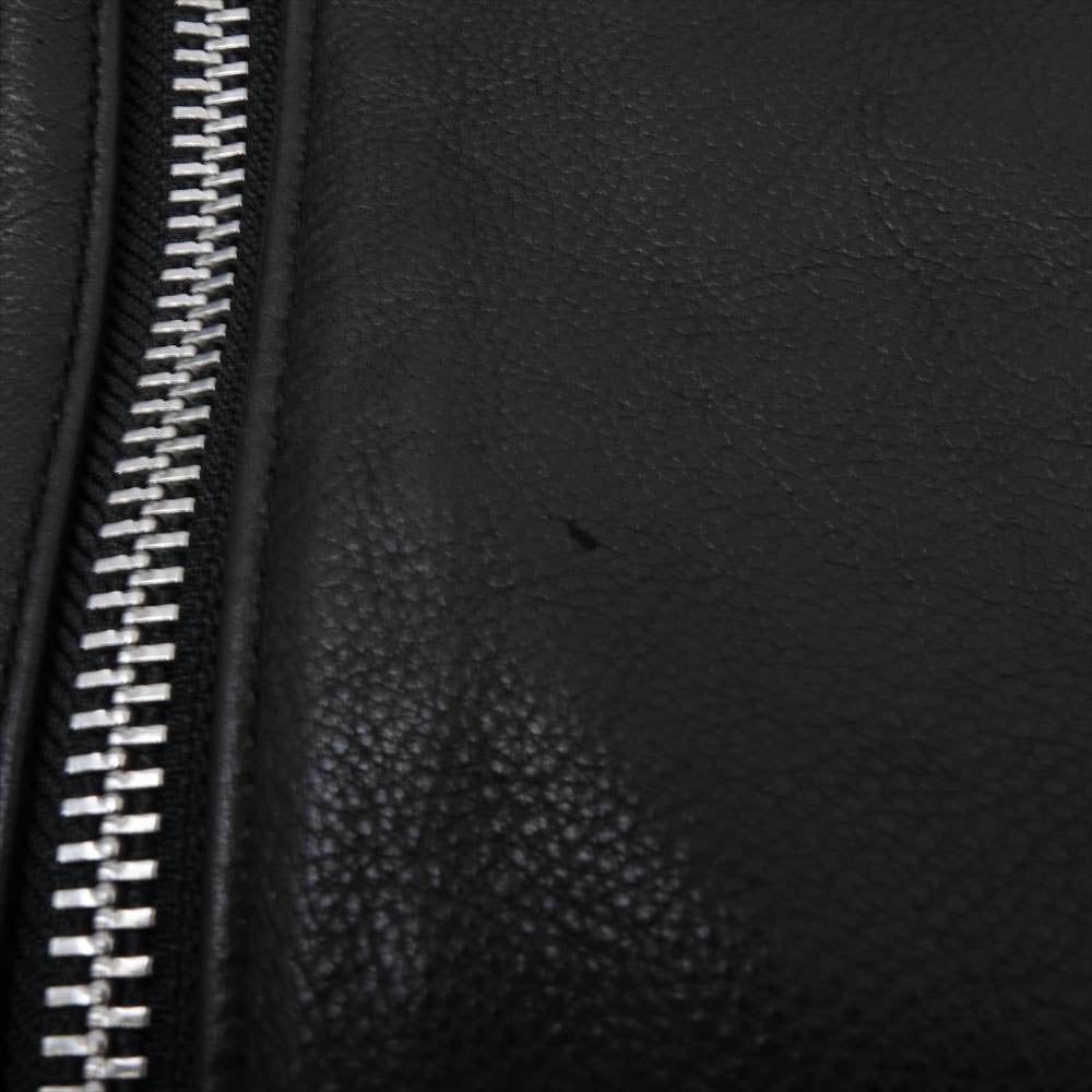 NEIGHBORHOOD ネイバーフッド 21AW 212SZNH-JKM01 FLATBUSH / CL-JKT カウレザー スタンドカラー ダブル ライダース ジャケット ブラック系 4【中古】