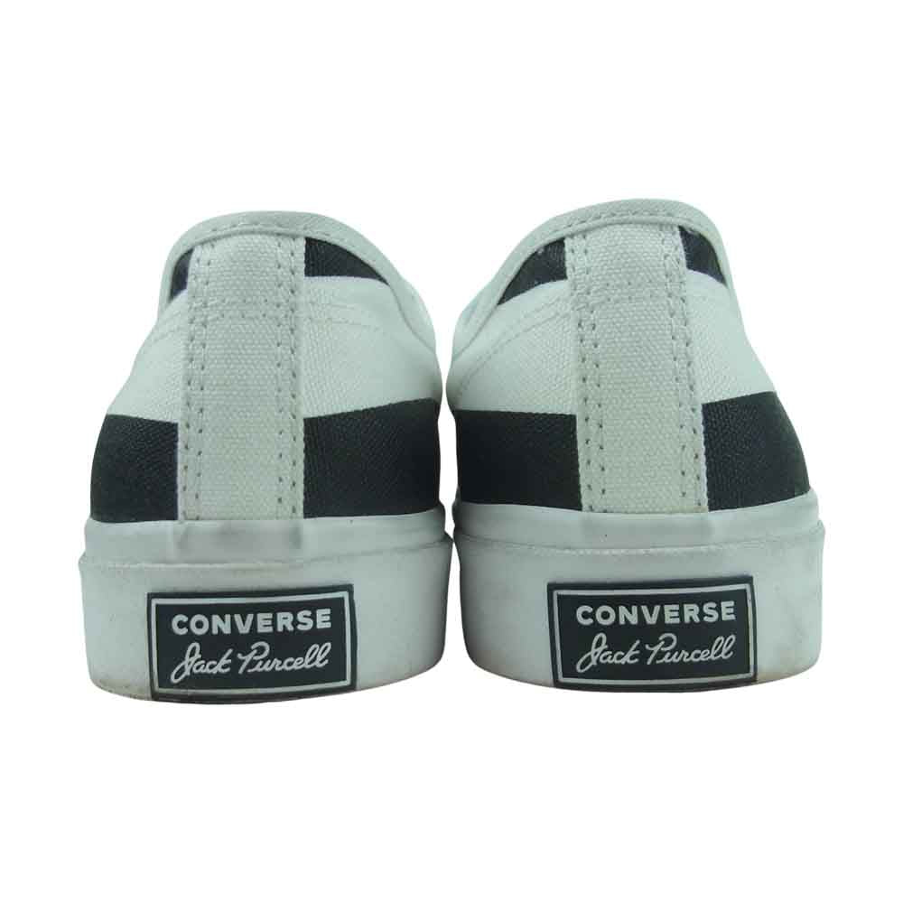 CONVERSE コンバース 19SS × The Soloist JACK PURCELL ZIP OX ソロイスト ジャックパーセル ジップ スニーカー ホワイト系 ブラック系 27.5cm【美品】【中古】