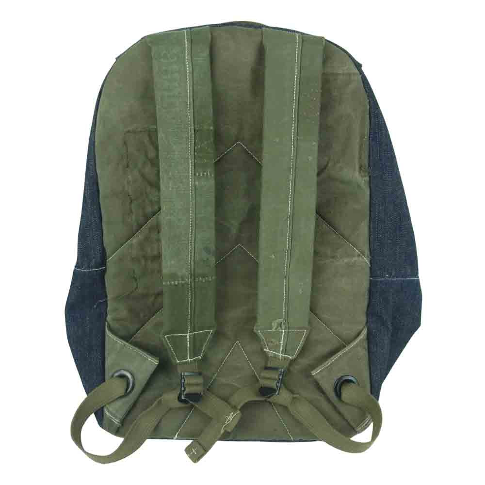 スリーフェイス Day Pack デニム デイパック リュック バックパック インディゴブルー系 カーキ系【中古】