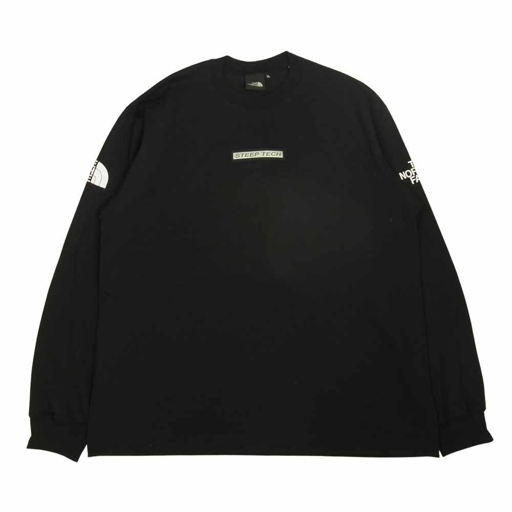 THE NORTH FACE ノースフェイス NT82003 STEEP TECH L/S Tee スティープ テック ロングスリーブ 長袖 Tシャツ ブラック系 XL【中古】