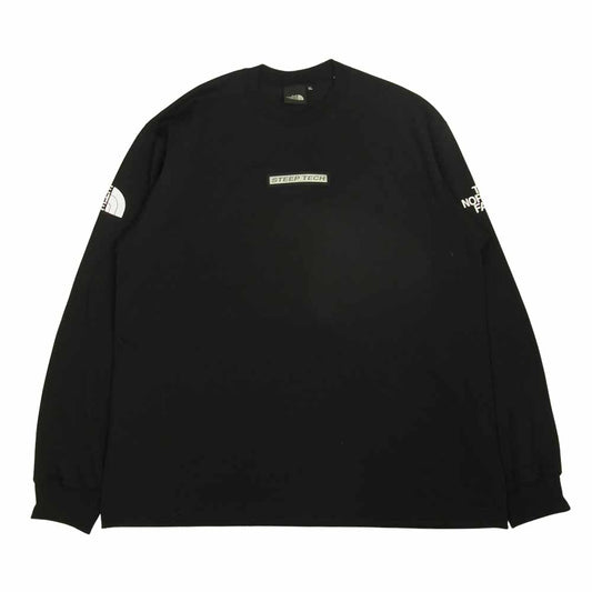 THE NORTH FACE ノースフェイス NT82003 STEEP TECH L/S Tee スティープ テック ロングスリーブ 長袖 Tシャツ ブラック系 XL【中古】