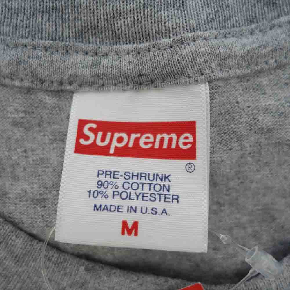 Supreme シュプリーム 17AW Crash Tee クラッシュ 半袖 Tシャツ グレー系 M【新古品】【未使用】【中古】