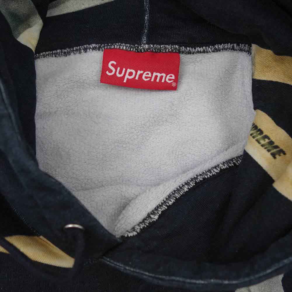 Supreme シュプリーム 19SS Shears Hooded Sweatshirt シザーズ柄 フーデッド スウェット パーカー ブラック系 M【中古】