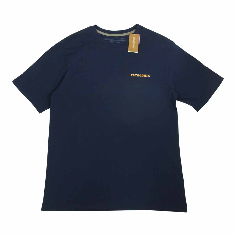 patagonia パタゴニア 20SS 38537 Summit Road Organic Tee サミット ロード オーガニック 半袖 Tシャツ ネイビー ネイビー系 S【新古品】【未使用】【中古】