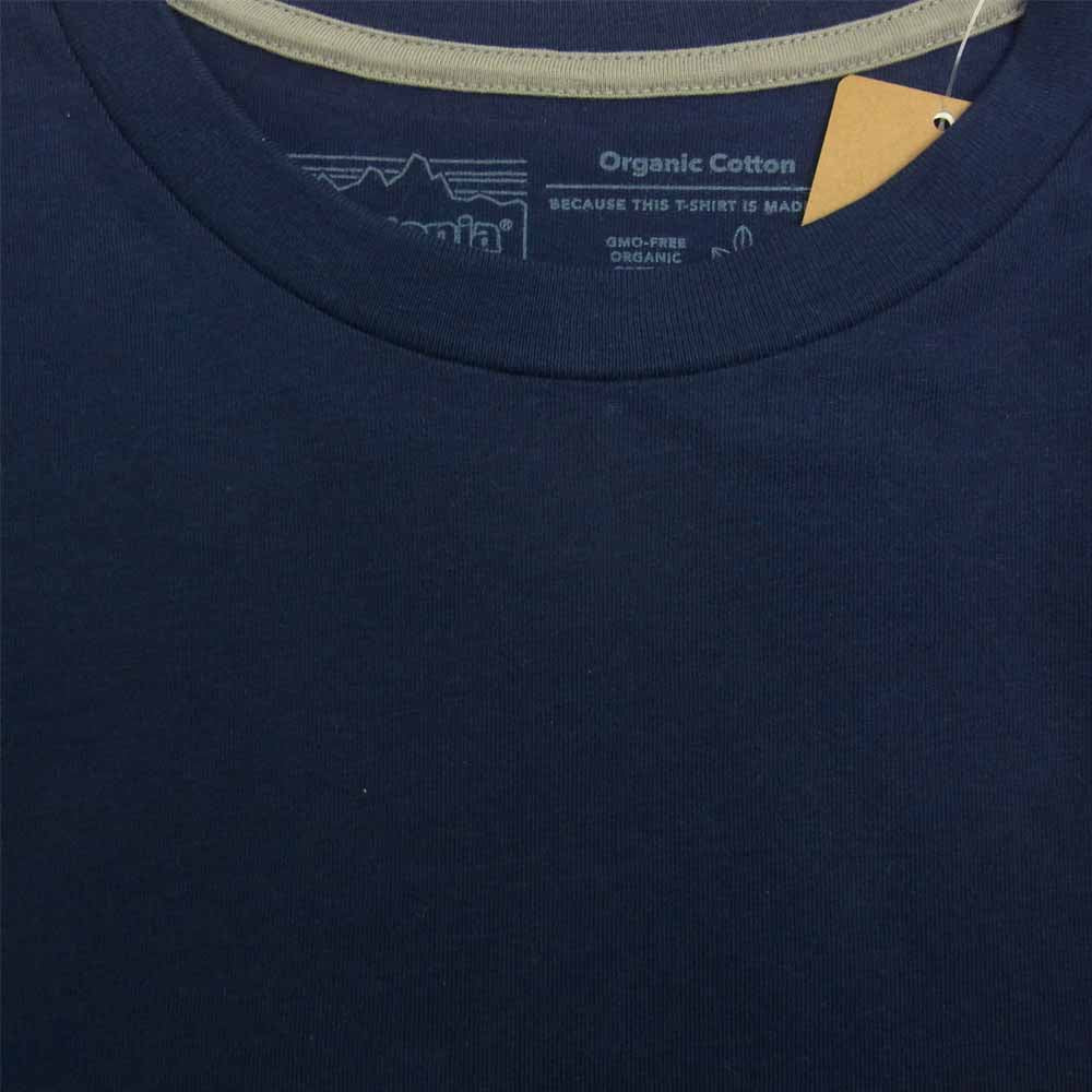 patagonia パタゴニア 20SS 38537 Summit Road Organic Tee サミット ロード オーガニック 半袖 Tシャツ ネイビー ネイビー系 S【新古品】【未使用】【中古】