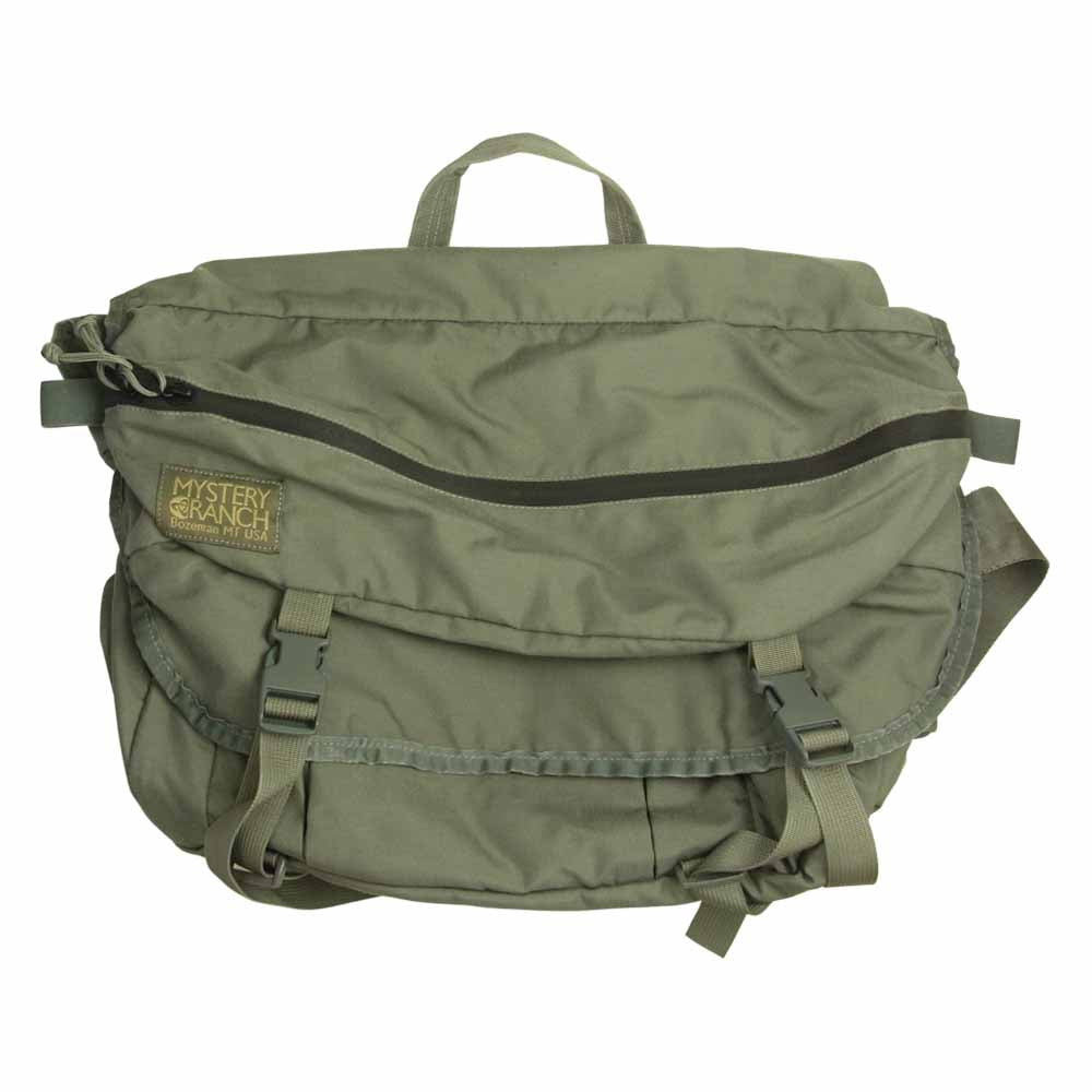 MYSTERY RANCH ミステリーランチ 米国製 OUTSIDER Bozeman MT USA アウトサイダー ショルダー メッセンジャー バッグ カーキ系【中古】