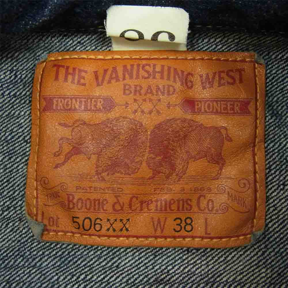 FREEWHEELERS フリーホイーラーズ THE VANISHING WEST Lot 506 XX 1946-1947 ヴァニシング ウエスト 1st TYPE シンチバック デニム ジャケット インディゴブルー系 38【中古】