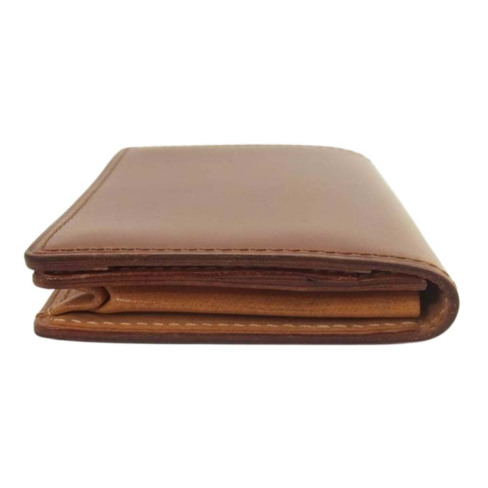 GANZO ガンゾ 57189 THIN BRIDLE シンブライドル レザー 名刺入れ カードケース ブラウン系【中古】