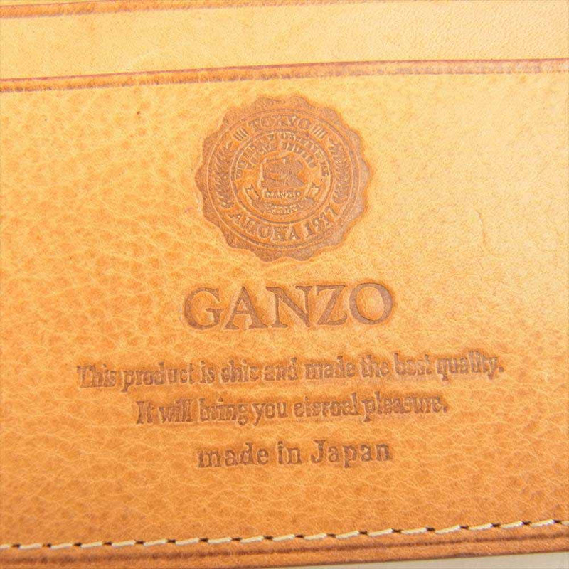 GANZO ガンゾ 57189 THIN BRIDLE シンブライドル レザー 名刺入れ カードケース ブラウン系【中古】