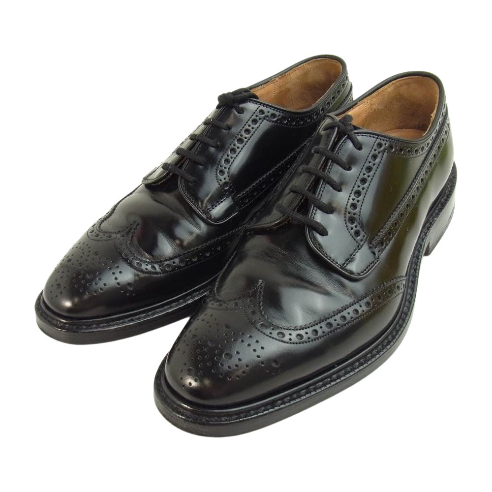 CHURCH'S チャーチ GRAFTON グラフトン 外羽根 5アイレット 55F 173ラスト フルブローグ ドレス シューズ 55F【中古】