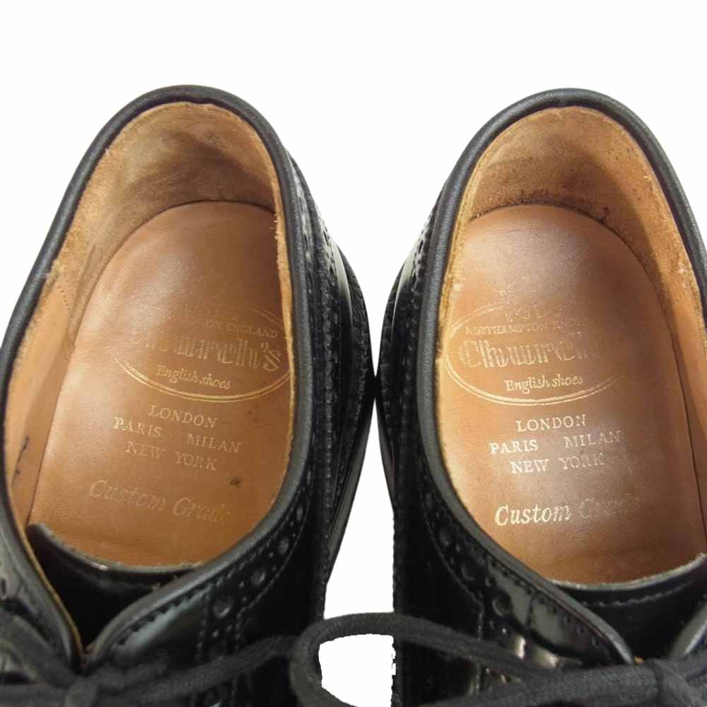 CHURCH'S チャーチ GRAFTON グラフトン 外羽根 5アイレット 55F 173ラスト フルブローグ ドレス シューズ 55F【中古】