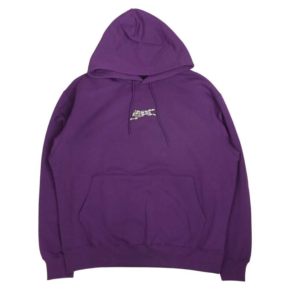 WIND AND SEA ウィンダンシー ICJP215SK005 ICECREAM COTTON HOODIE アイスクリーム コラボ プリント パーカー PURPLE L パープル系 L【新古品】【未使用】【中古】