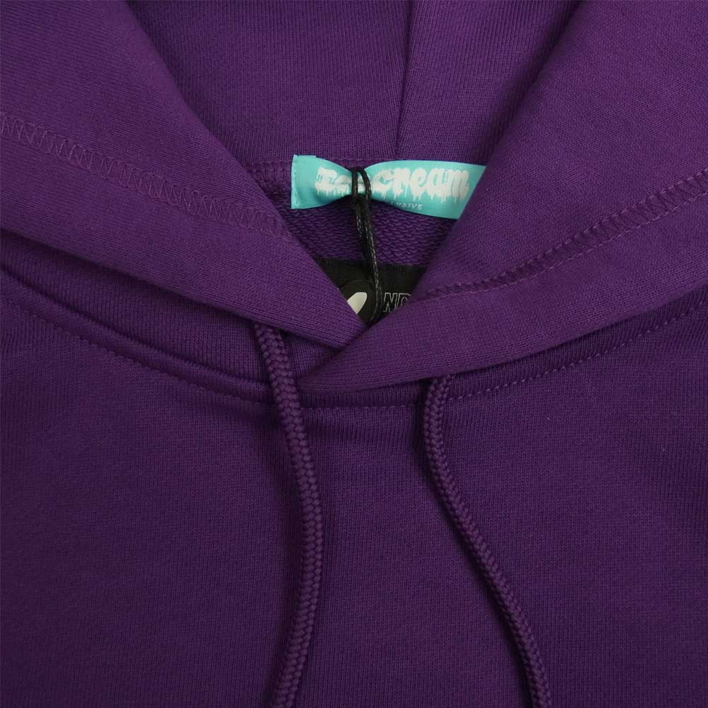 WIND AND SEA ウィンダンシー ICJP215SK005 ICECREAM COTTON HOODIE アイスクリーム コラボ プリント パーカー PURPLE L パープル系 L【新古品】【未使用】【中古】