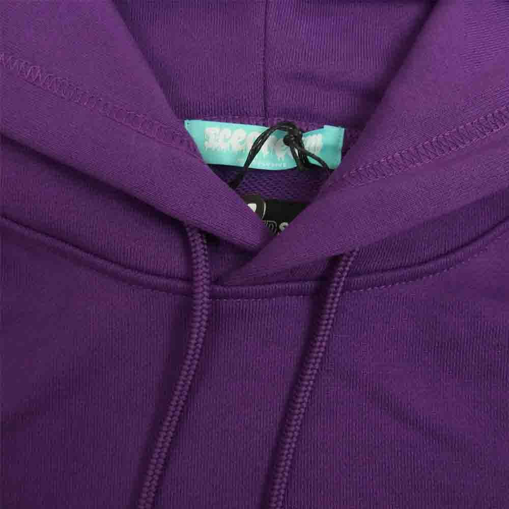 WIND AND SEA ウィンダンシー ICJP215SK005 ICECREAM COTTON HOODIE アイスクリーム コラボ プリント パーカー PURPLE M パープル系 M【新古品】【未使用】【中古】