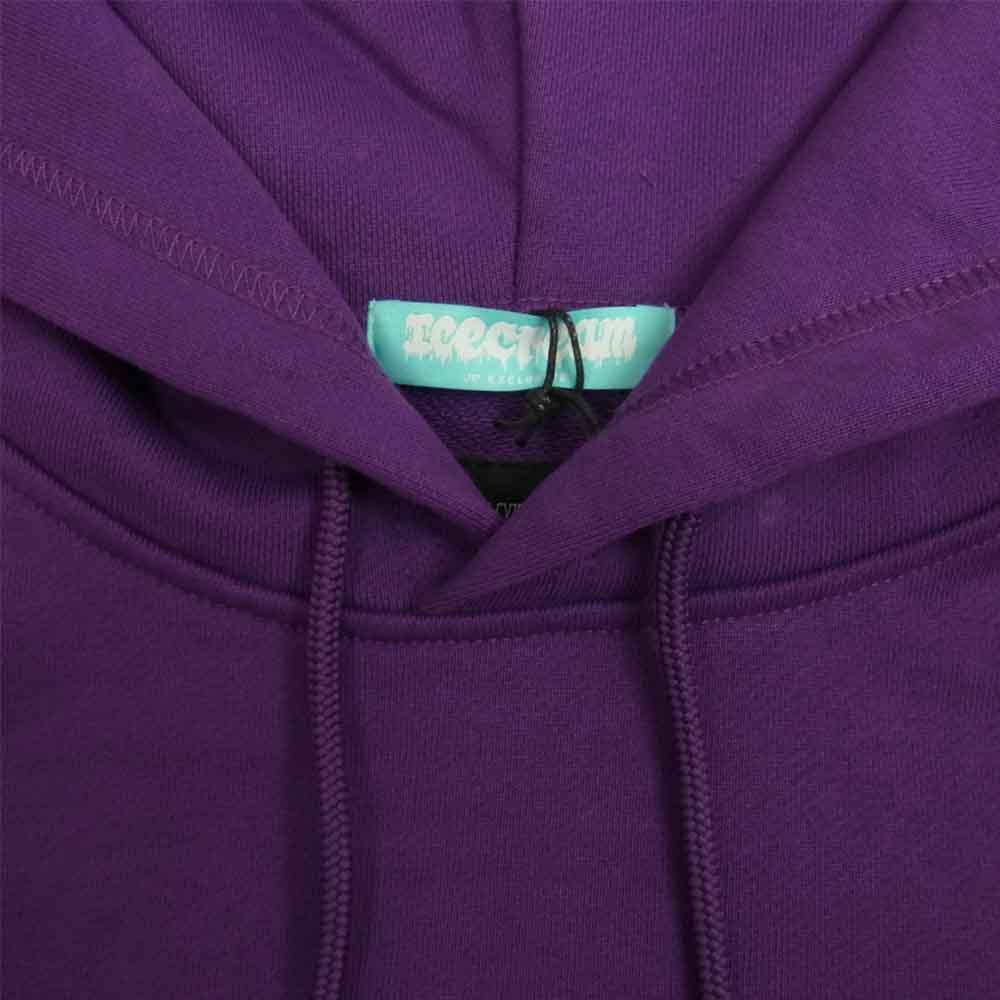 WIND AND SEA ウィンダンシー ICJP215SK005 ICECREAM COTTON HOODIE アイスクリーム コラボ プリント パーカー PURPLE L パープル系 L【新古品】【未使用】【中古】