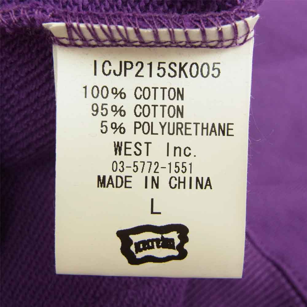 WIND AND SEA ウィンダンシー ICJP215SK005 ICECREAM COTTON HOODIE アイスクリーム コラボ プリント パーカー PURPLE L パープル系 L【新古品】【未使用】【中古】