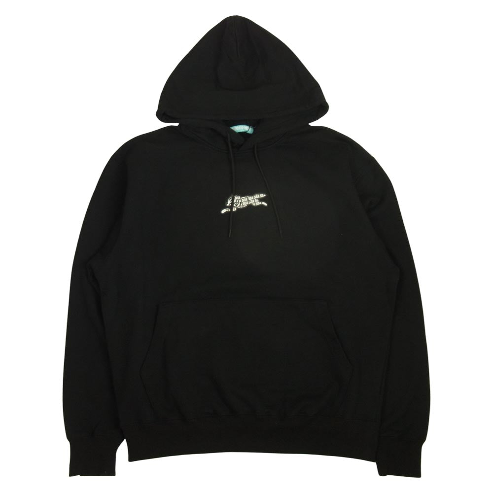 WIND AND SEA ウィンダンシー ICJP215SK005 ICECREAM COTTON HOODIE アイスクリーム コラボ プリント パーカー BLACK M ブラック系 M【新古品】【未使用】【中古】
