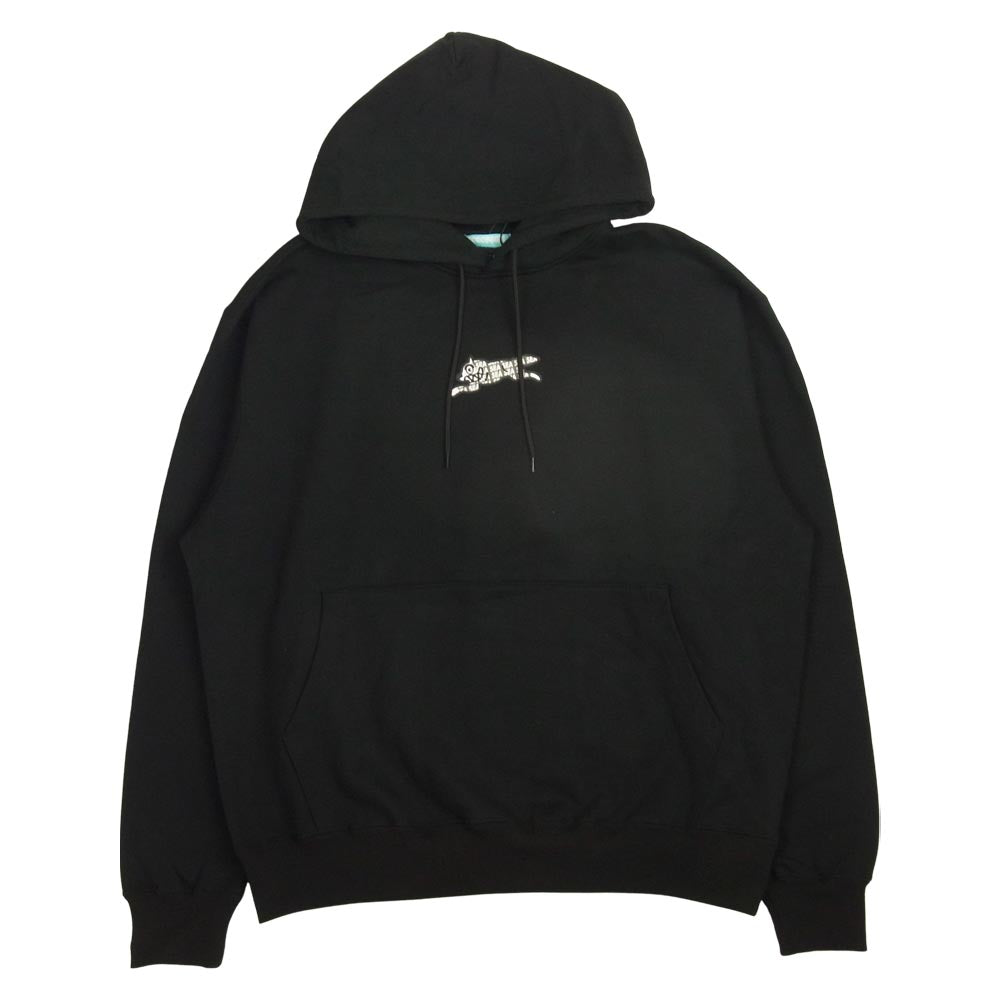 WIND AND SEA ウィンダンシー ICJP215SK005 ICECREAM COTTON HOODIE アイスクリーム コラボ プリント パーカー BLACK L ブラック系 L【新古品】【未使用】【中古】