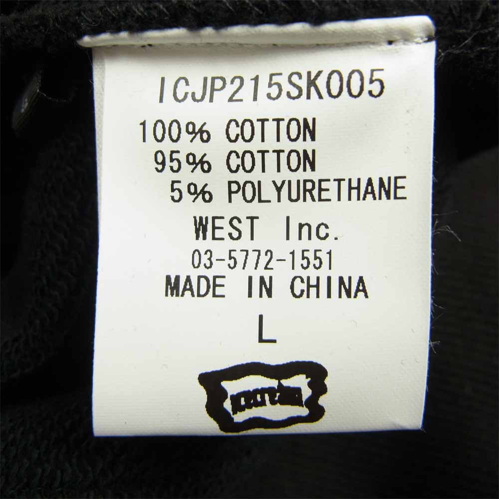 WIND AND SEA ウィンダンシー ICJP215SK005 ICECREAM COTTON HOODIE アイスクリーム コラボ プリント パーカー BLACK L ブラック系 L【新古品】【未使用】【中古】
