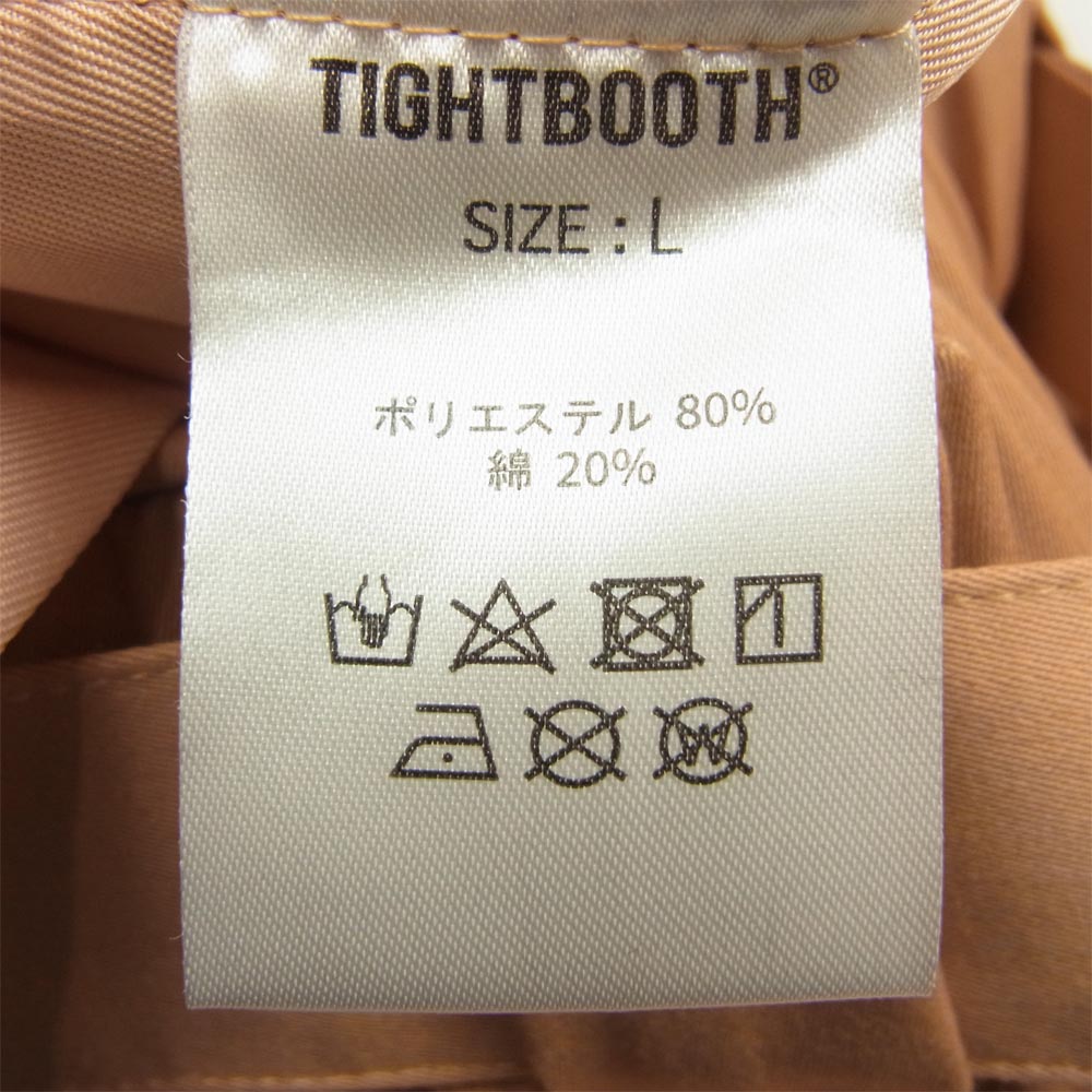 タイトブース 22SS SS22-B07 BAGGY SLACKS バギー スラックス Apricot L アプリコット系 L【新古品】【未使用】【中古】