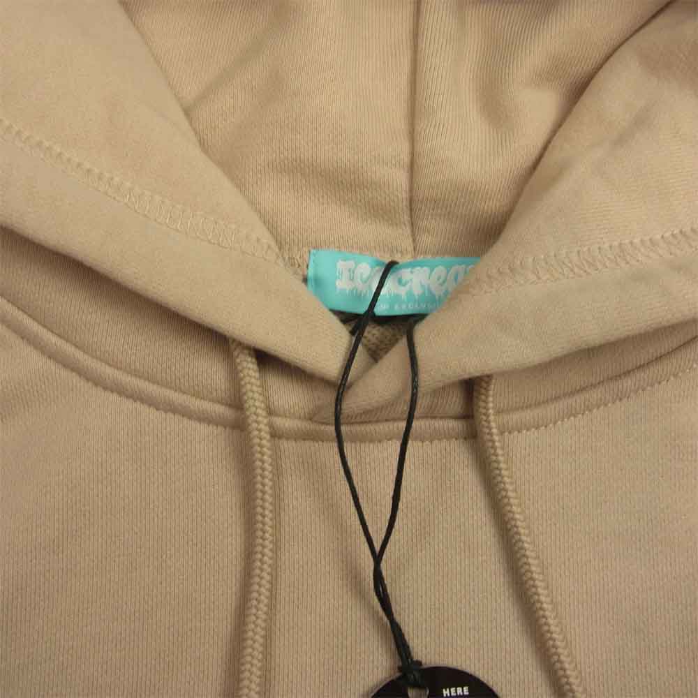 WIND AND SEA ウィンダンシー ICJP215SK006 ICECREAM COTTON HOODIE アイスクリーム コラボ プリント パーカー BEIGE M ベージュ系 M【新古品】【未使用】【中古】