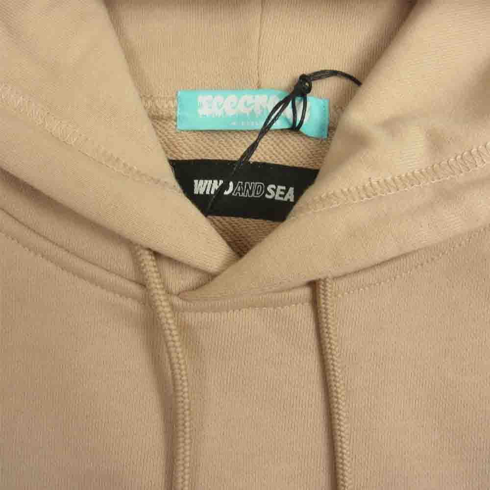 WIND AND SEA ウィンダンシー ICJP215SK005 ICECREAM COTTON HOODIE アイスクリーム コラボ プリント パーカー BEIGE L ベージュ系 L【新古品】【未使用】【中古】
