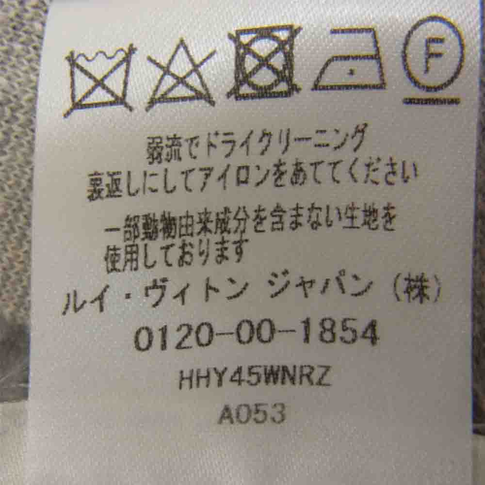 LOUIS VUITTON ルイ・ヴィトン 国内正規品 バック モノグラム シルク ポロシャツ グレー系 XS【中古】