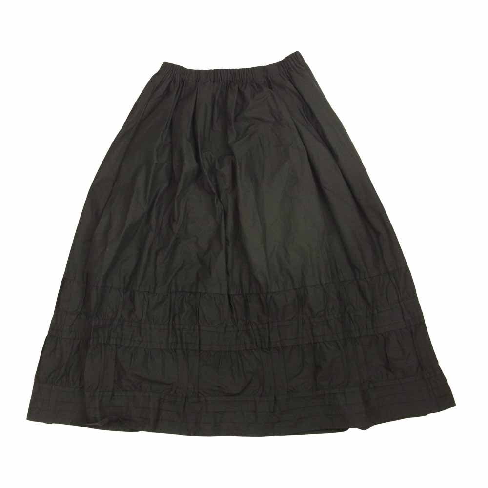 YOSHIE INABA フレア タック スカート ブラック系 9【中古】