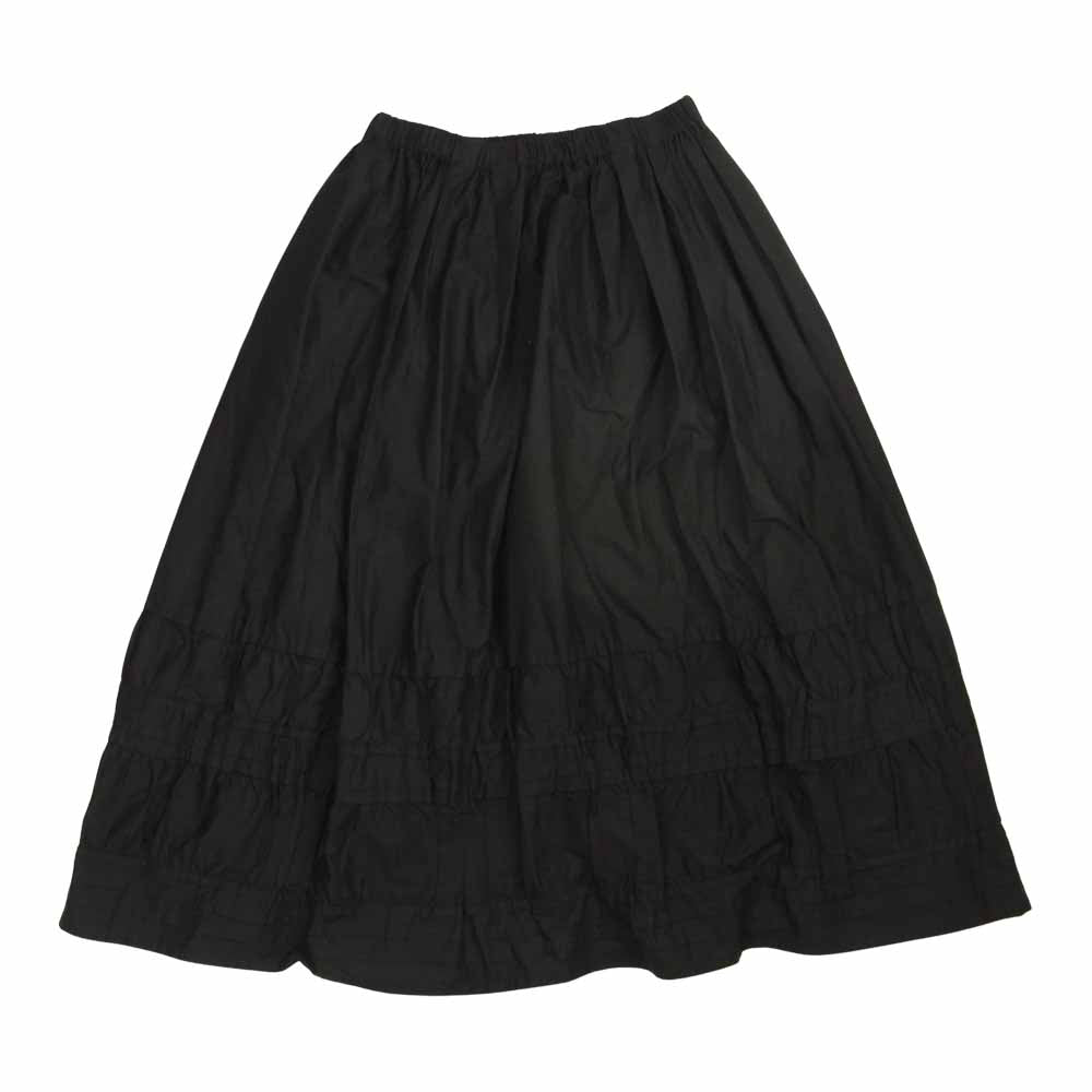 YOSHIE INABA フレア タック スカート ブラック系 9【中古】