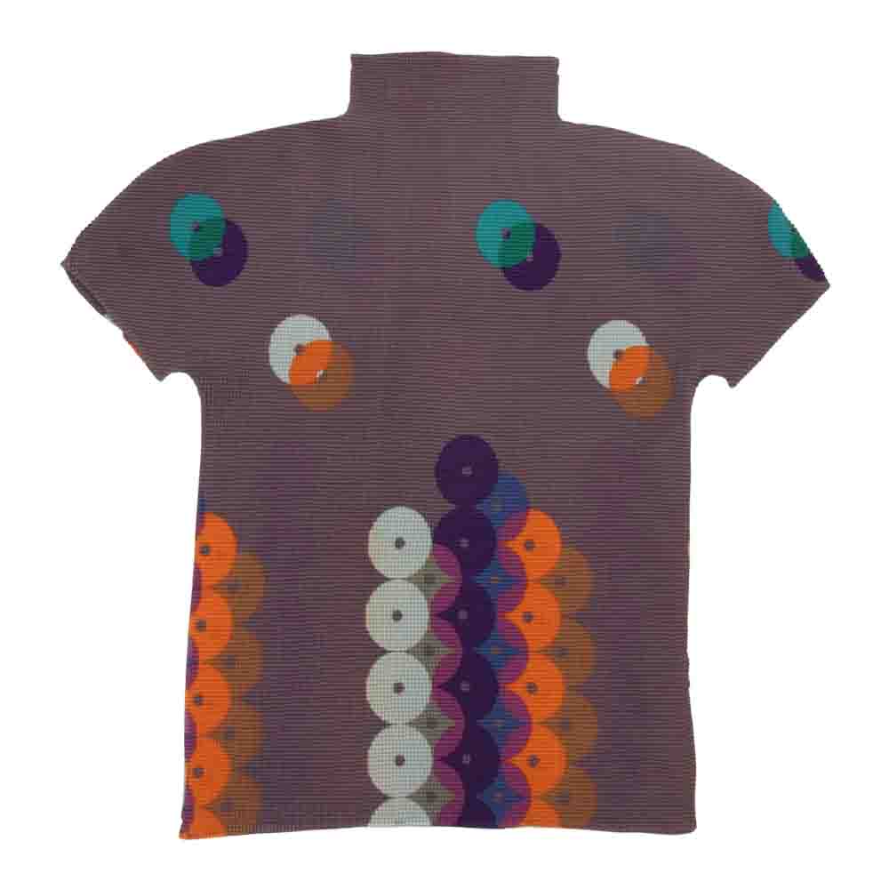 ISSEY MIYAKE イッセイミヤケ MI43FK505 ME フレンチスリーブ カットソー パープル系【中古】