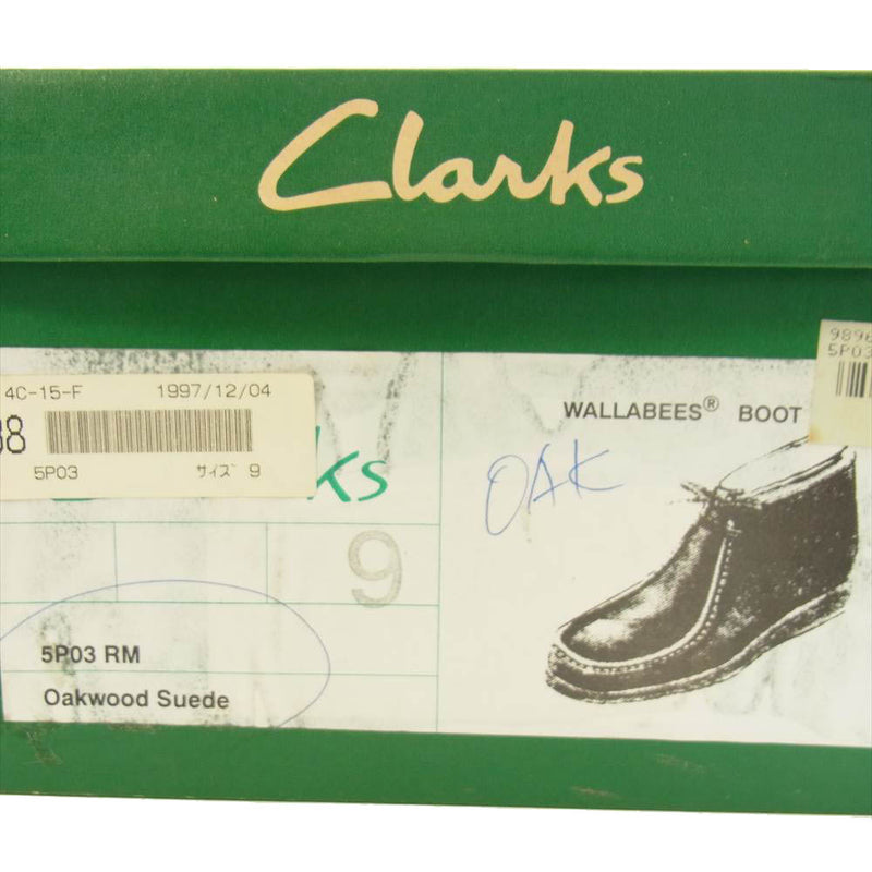 Clarks クラークス アイルランド製 ワラビー ブーツ ブラウン系 9【中古】