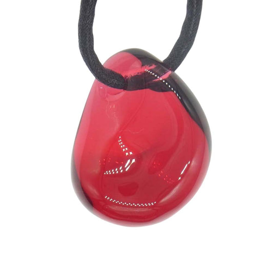 バカラ ガレ クリスタル ペンダント ネックレス レッド レッド系【中古】