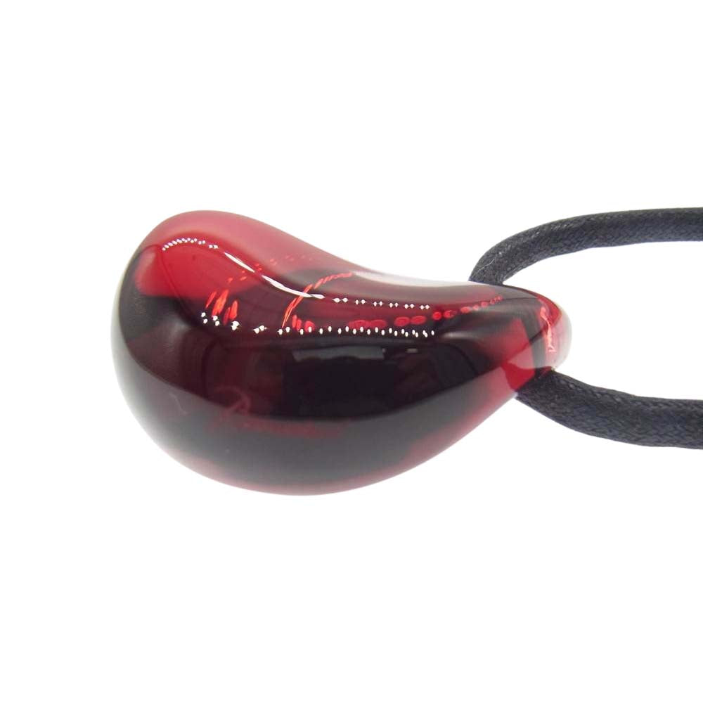 バカラ ガレ クリスタル ペンダント ネックレス レッド レッド系【中古】