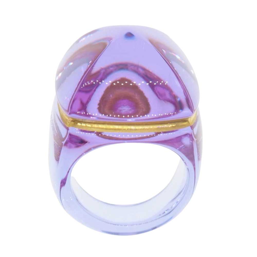 バカラ メディチ クリスタル リング パープル系【中古】