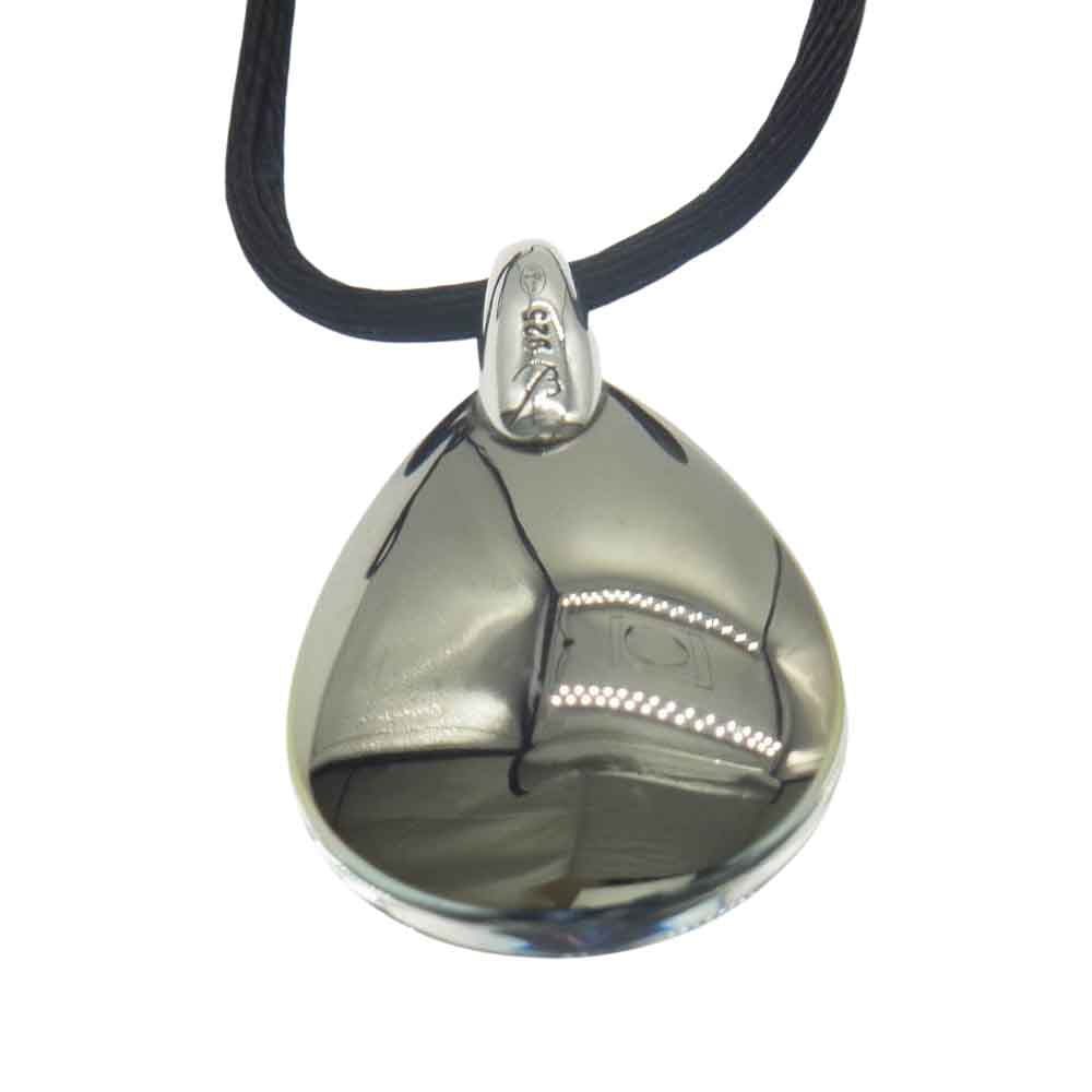 バカラ プシデリック ティアドロップ クリスタル ペンダント ネックレス ブルー系【中古】