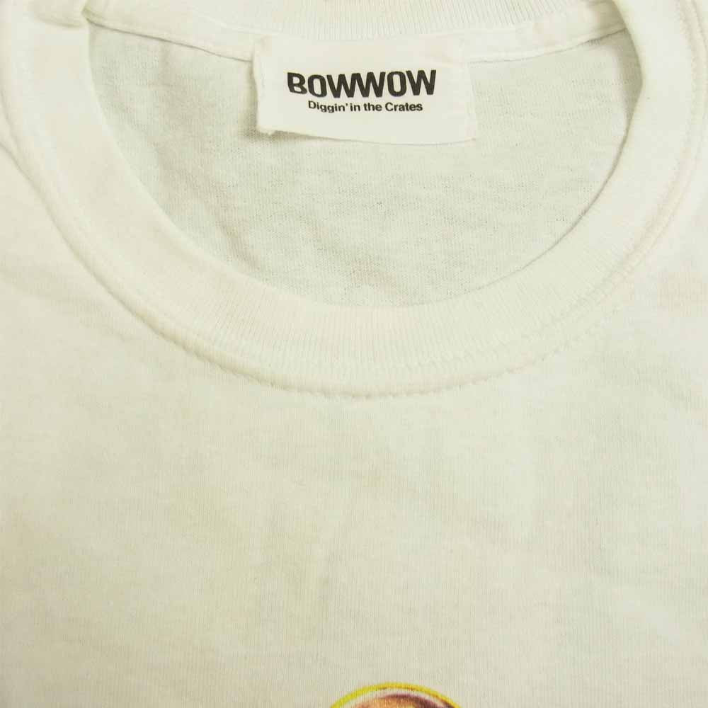 バウワウ VISIBLEMAN KURT LOVED S/S TEE ビジブルマン プリント 半袖 Tシャツ ホワイト系 L【中古】