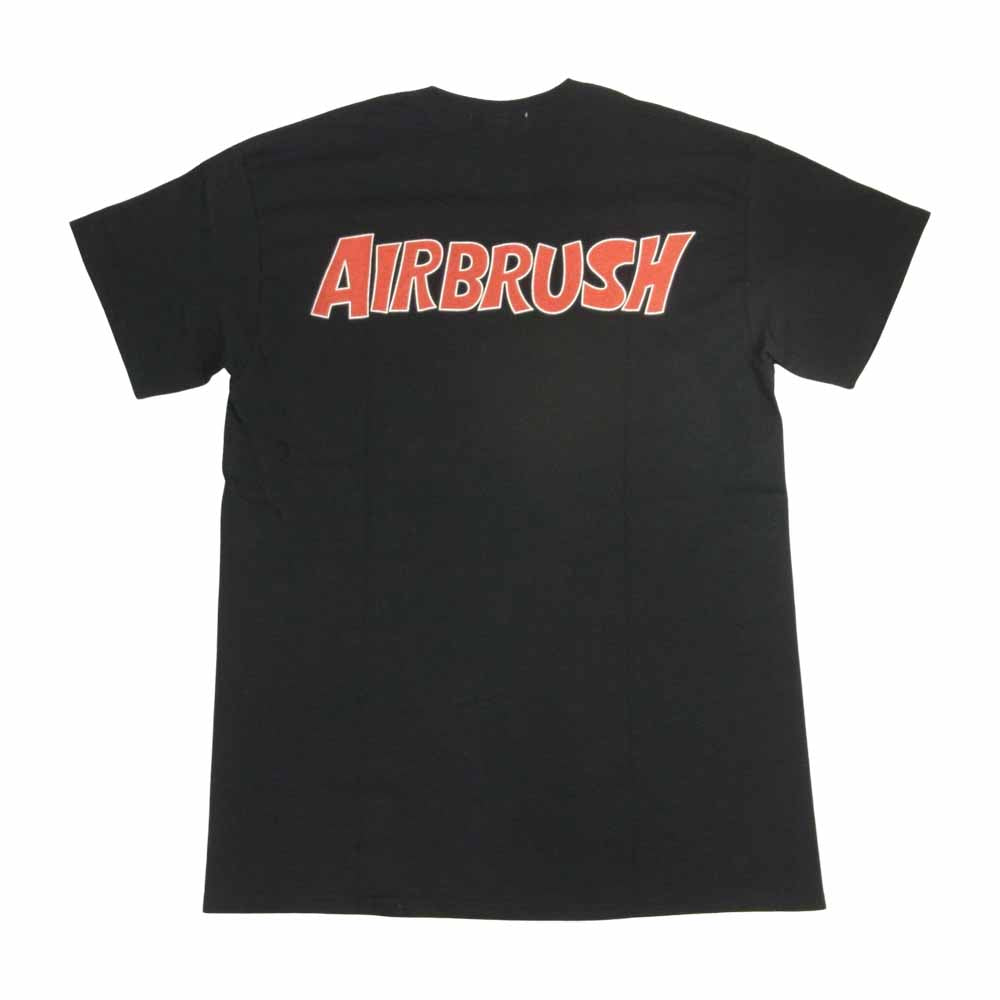 バウワウ ROCK ＆ BULL TEE AIRBRUSH ロック ブル エアブラシ プリント 半袖 Tシャツ ブラック ブラック系 M【中古】