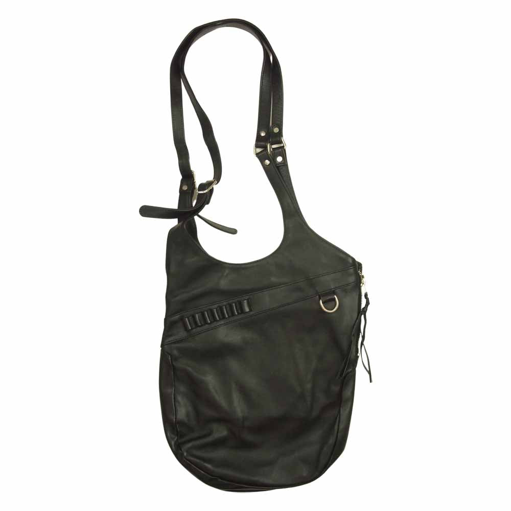 ケト レザー ショルダー バッグ ブラック系【美品】【中古】