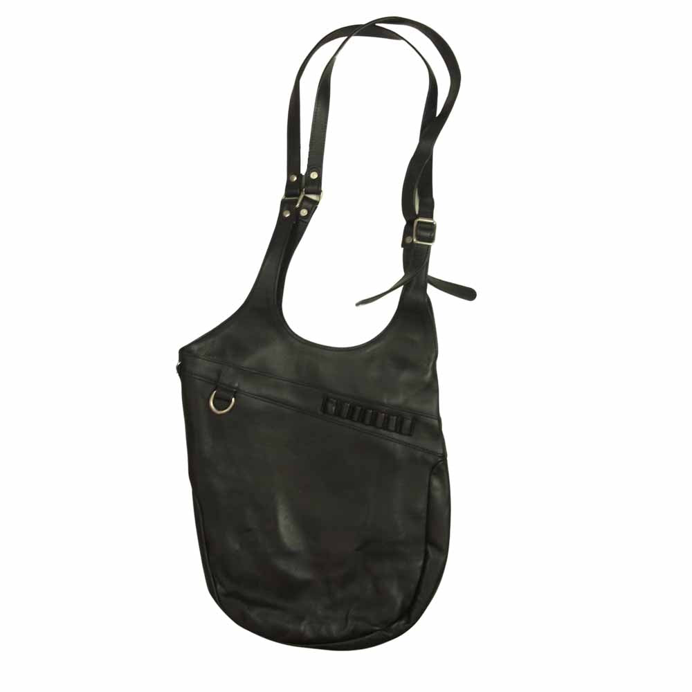 ケト レザー ショルダー バッグ ブラック系【美品】【中古】