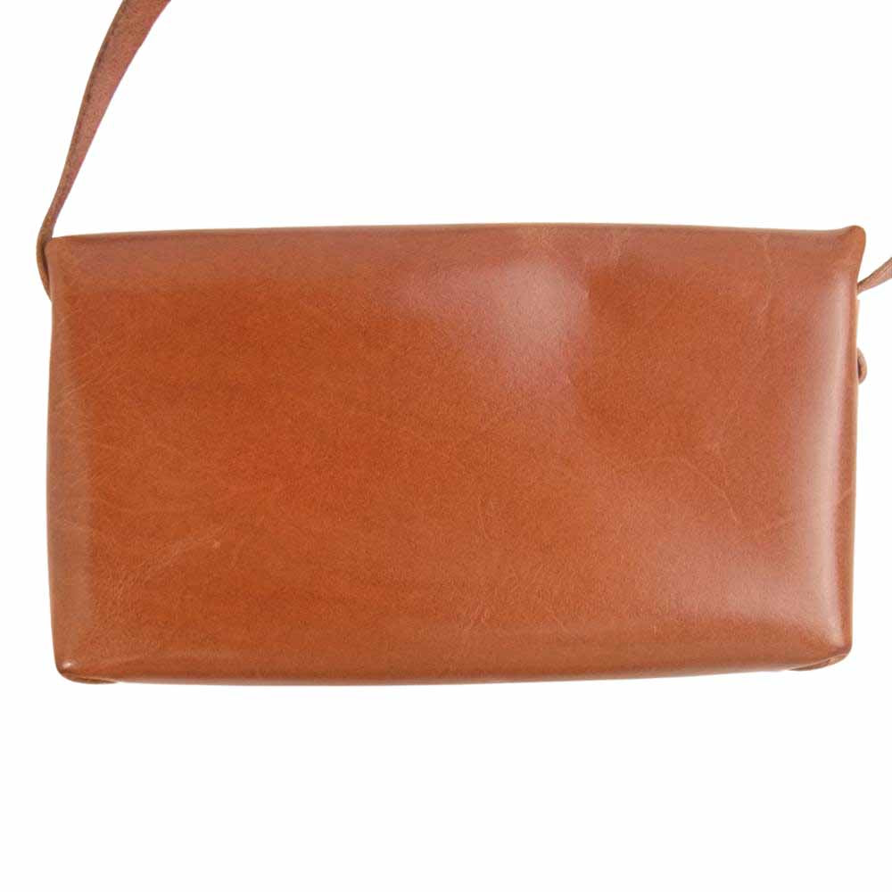 所作 BRIDLE SHOULDER POUCH ブライドルレザー ショルダー ポーチ ブラウン系【中古】