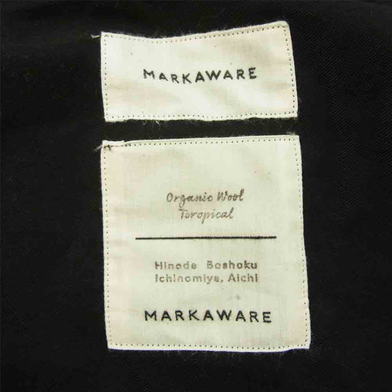 markaware マーカウェア 22SS A22A-09PT02C CLASSIC FIT TROUSERS III クラシックフィット トラウザー パンツ ブラック系 1【美品】【中古】