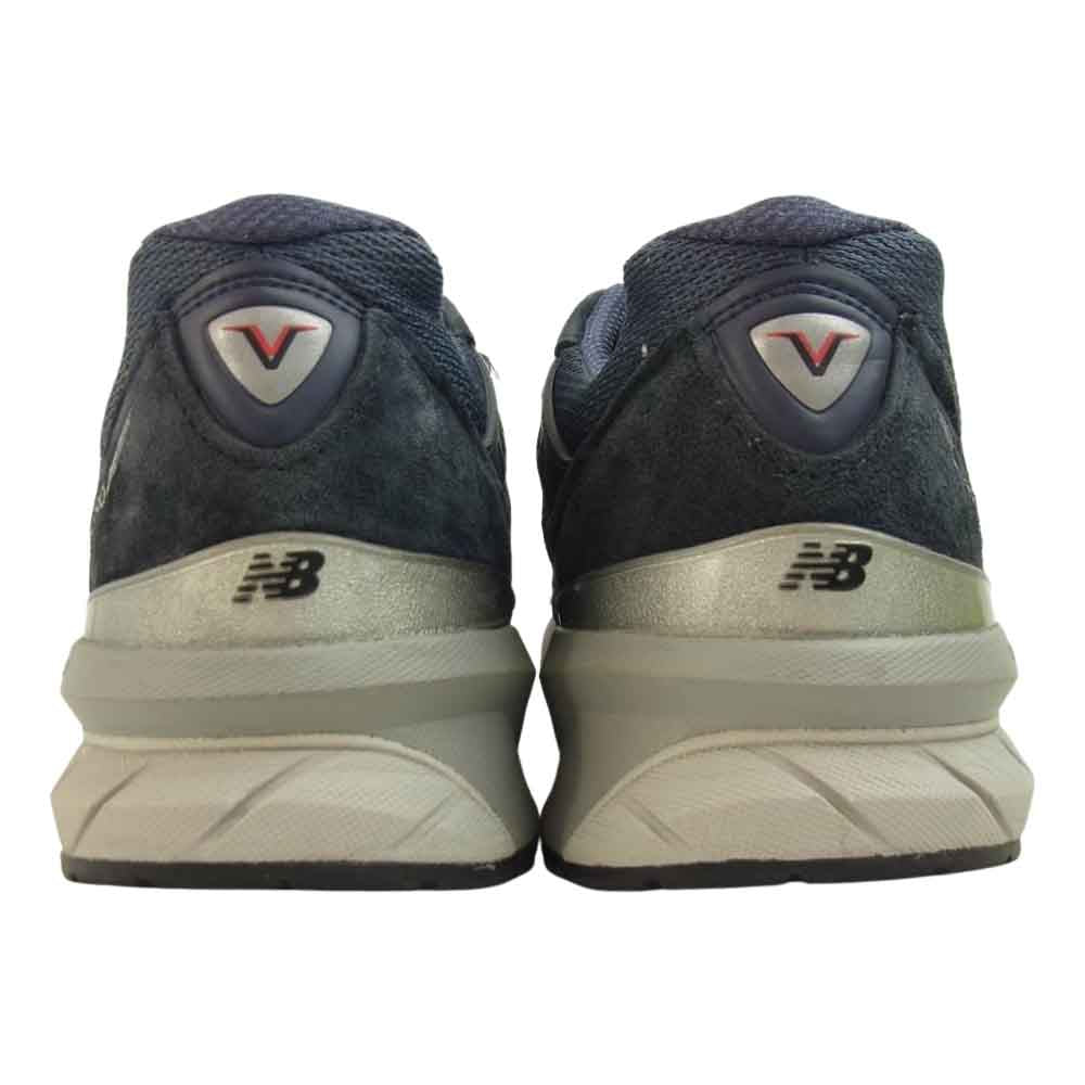 NEW BALANCE ニューバランス USA製 M990NV5 Dワイズ スニーカー ネイビー系 26.5【中古】
