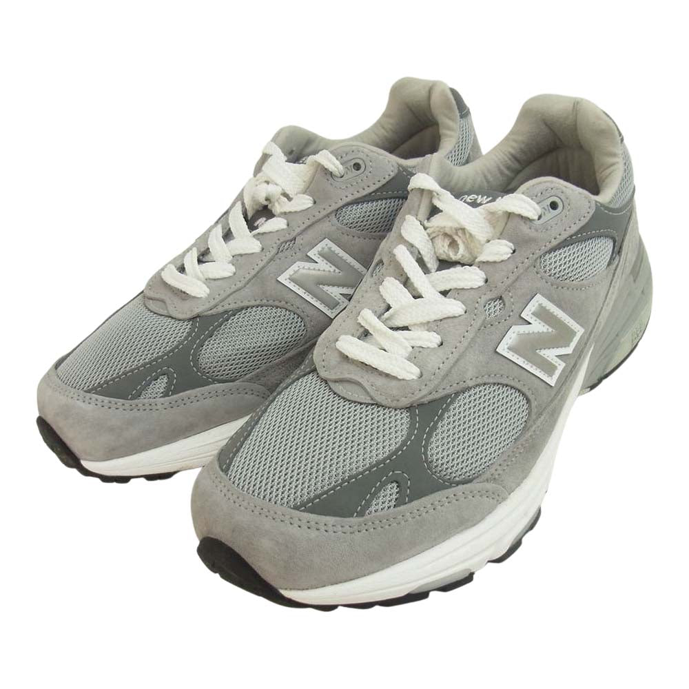 NEW BALANCE ニューバランス USA製 MR993GL 4Eワイズ スニーカー グレー系 27CM【美品】【中古】
