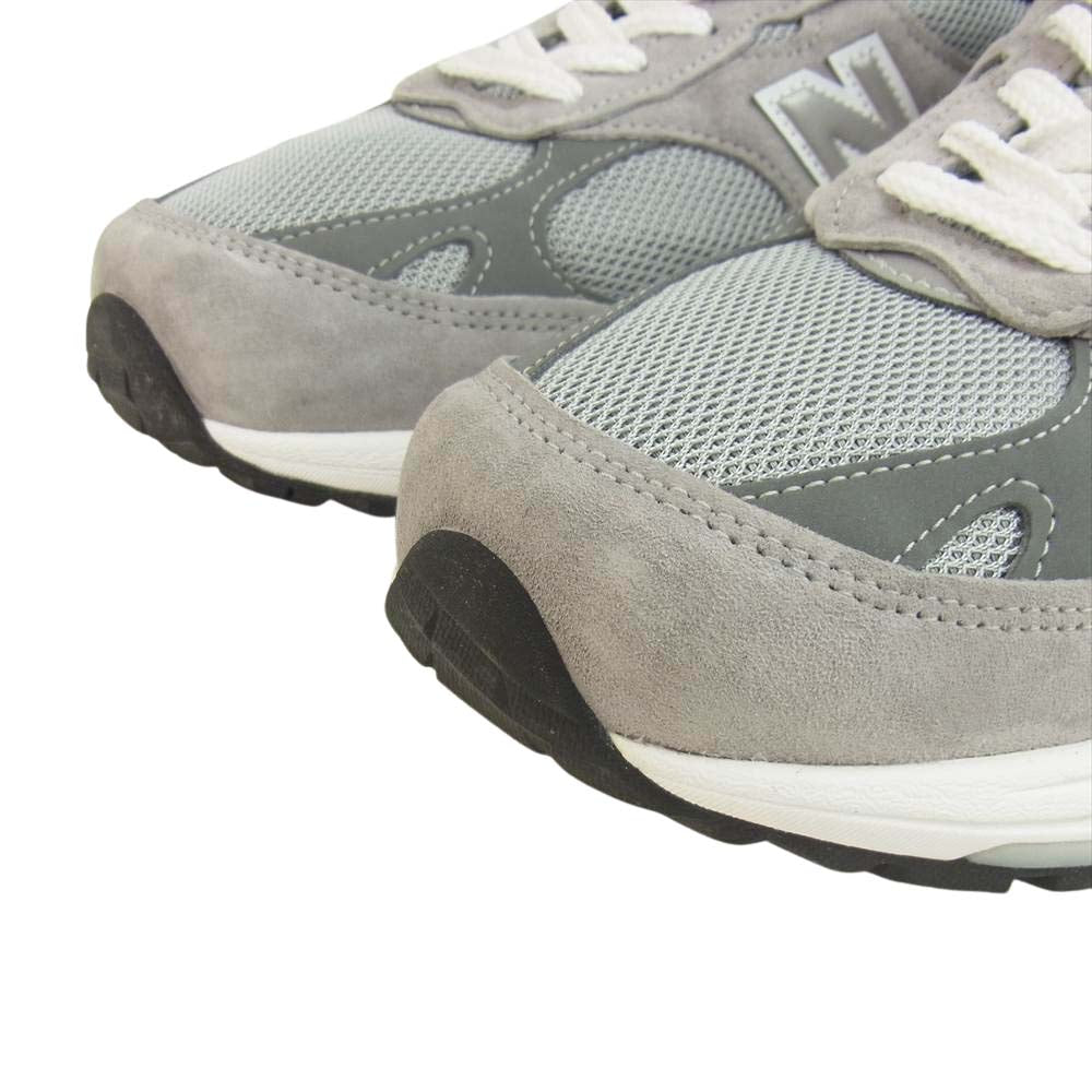 NEW BALANCE ニューバランス USA製 MR993GL 4Eワイズ スニーカー グレー系 27CM【美品】【中古】