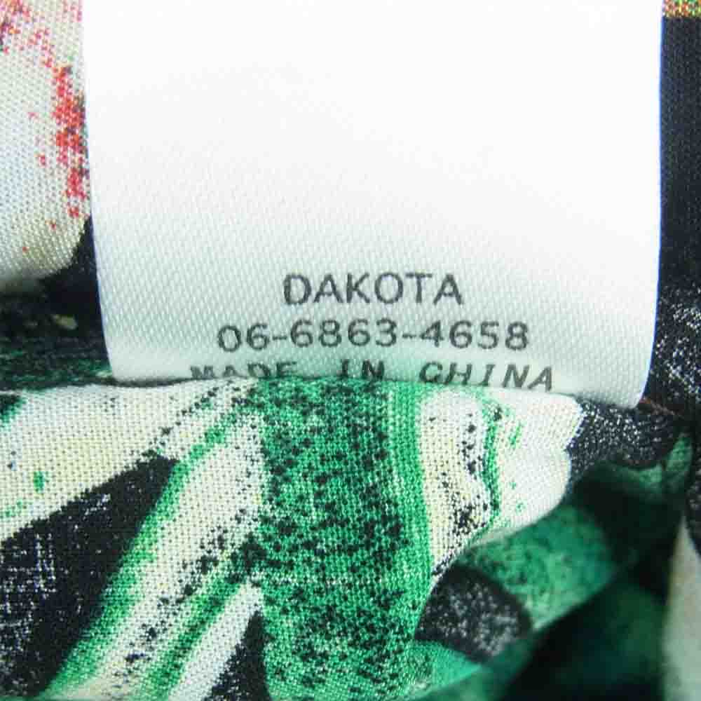 ナスングワム 692434 パッチワーク 半袖 アロハ シャツ ブラック系 イエロー系 M【中古】
