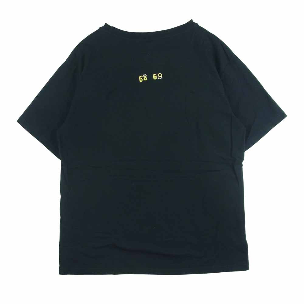 フロムザギャレット 虎 福 刺繍 半袖 Tシャツ コットン アメリカ製 ブラック系 M【中古】