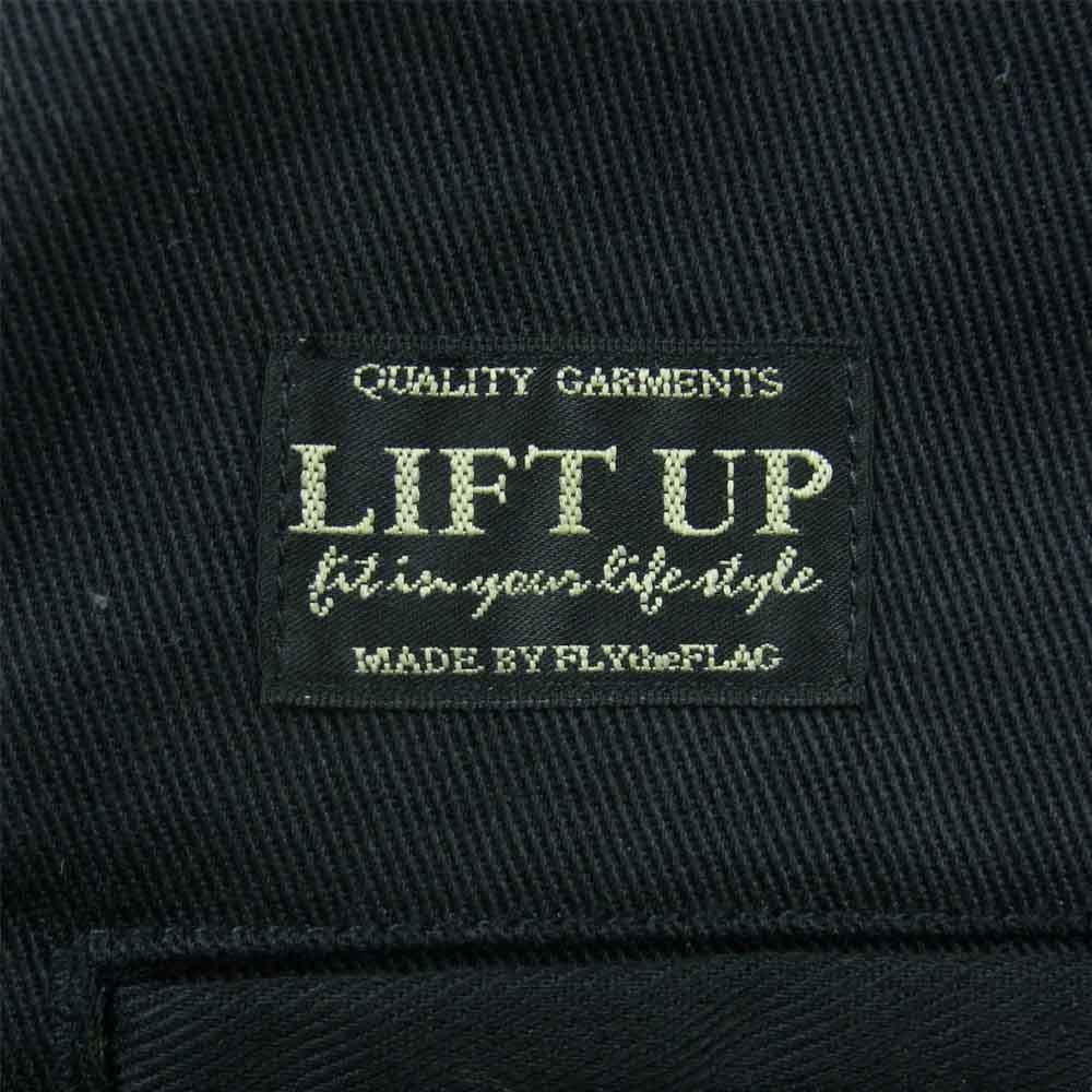 リフトアップ スタンダード ワーク パンツ ポリエステル コットン 日本製 ブラック系 30【中古】