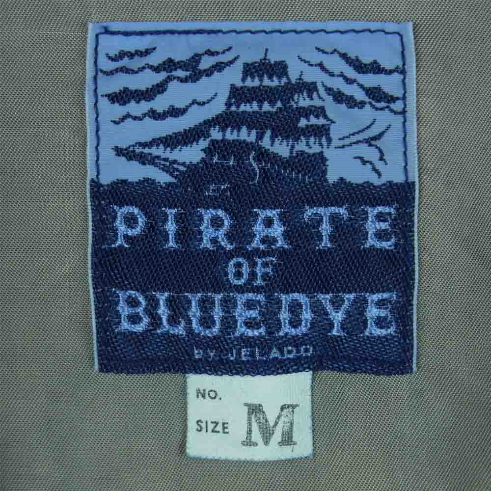 JELADO ジェラード PIRATE OF BLUE DYE 総柄 刺繍 半袖 シャツ コットン 日本製 ネイビー系 M【中古】