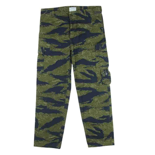 The REAL McCOY'S ザリアルマッコイズ TIGER CAMOUFLAGE TROUSERS タイガーカモ トラウザー 6ポケット カーゴ パンツ カーキ系 M【美品】【中古】
